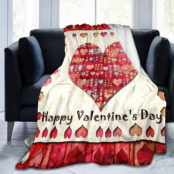 Red Valentines Throw Blanket |Pink and Red Hearts Soft Fleece Valentine’s Day Blanket for Couch Sofa Bed 50” x 60” Colorful Hearts Red Valentines Throw Blanket |Pink and Red Hearts Soft Fleece Valentine’s Day Blanket for Couch Sofa Bed 50” x 60” Colorful Hearts